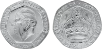 Gibraltar 20 Pence - Charles III - Couronnement - 2023