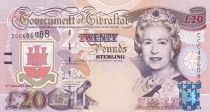Gibraltar 20 Pounds Elizabeth II - Millenium issue - 2000
