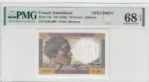 Gibuti 10 Francs ND - 1946 Specimen - PMG 68 EPQ - P.19s