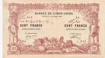 Gibuti 100 Francs - Banque de l\'Indochine - 1920 - Serial X.4