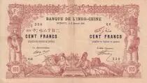 Gibuti 100 Francs - Elephants - 02-01-1920 - Serial C.6 - P.5