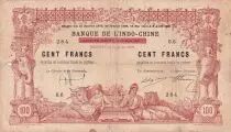 Gibuti 100 Francs - Elephants - 02-01-1920 - Serial O.6 - Kol.607