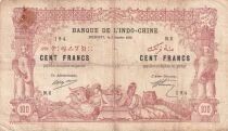 Gibuti 100 Francs - Ox - Tiger - 1920 - Series N.6