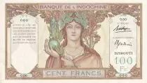 Gibuti 100 Francs - Statue of Angkor - Specimen - 1938 - P.UNC - P.8s