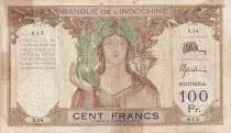 Gibuti 100 Francs - Statue of Angkor - Specimen cancelled - ND (1937-1967) - F - P.42s