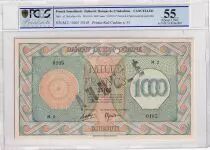 Gibuti 1000 Francs - Palestinian printing - 1945 - Specimen - M.2 - PCGS AU 55
