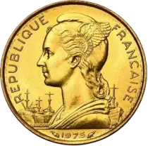 Gibuti 20 Francs - 1977 - Test strike