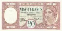 Gibuti 20 Francs Peacock ND (1932) - Specimen - P.7as - UNC