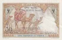 Gibuti 50 Francs Boat - Camels - ND (1952) - Specimen
