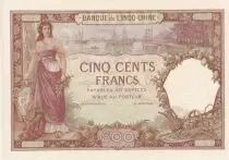 Gibuti 500 Francs - Woman and boat - ND 1927 - Specimen - AU to UNC - p.9as