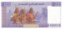 Gibuti 5000 Francs - M. Harbi - ND (2002) - Serial A.001