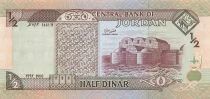 Giordania 1/2 Dinar - King Hussein - 1992 - P.23