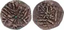 Golden Horde, Contemporary Counterfeited - Pul with Tamgha - XIVIth Century