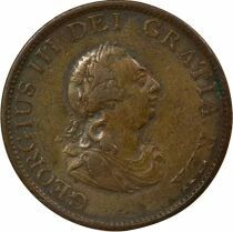 Grande Bretagne George III - 1/2 Penny, 2e Portrait - 1799 Soho