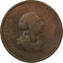 Grande Bretagne George III - 1/2 Penny, 3rd Portrait - 1799 Soho