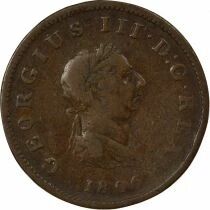 Grande Bretagne George III - 1/2 Penny, 4e Portrait - 1806 Soho