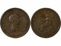Grande Bretagne George III - 1/2 Penny, 4e Portrait - 1806 Soho