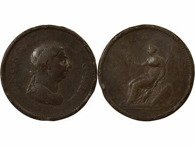 Grande Bretagne George III - Penny, 4e Portrait - 1807 Soho
