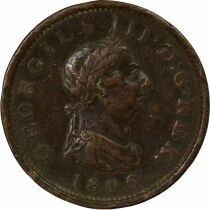 Grande Bretagne George III - Penny, 4th Portrait - 1806 Soho