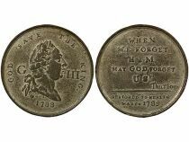 Grande Bretagne George III - Tin Medal, Recovery of the King - 1789