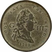 Grande Bretagne George III - Tin Medal, Recovery of the King - 1789