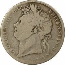 Grande Bretagne George IV - 1/2 Couronne Argent, 2e Type - 1823 Londres