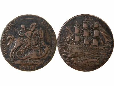 Grande Bretagne Portsea - 1/2 Penny Token 1796