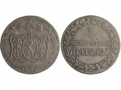 Graubunden 1 Schweizer Batzen Batzen, Armoiries