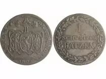Graubunden 1 Schweizer Batzen Batzen, Arms