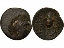 Gr&egrave;ce (Royaume Seleucide) Diodote Tryphon - Dichalque, au Casque Mac&eacute;donien - 142 / 138 Av JC