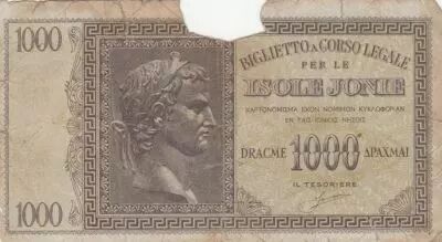 Gr�ce 1000 Drachmes Caesar - Ile Ionnienne - 1941 - B - P.M.17