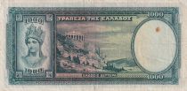 Grèce 1000 Drachms - Femme - Parthénon - 1939 - Série A.049 - P.110a