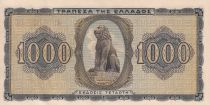 Grèce 1000 Drachms - Jeune femme - Lion - 1942 - SUP+ - P.118