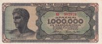 Grèce 1000000 Drachmes - Dieu - Parthénon - 1944- Série IB - P.127a