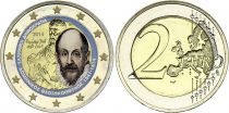 Grèce 2 Euros - El Greco - Colorisée - 2014