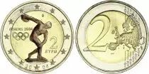 Grèce 2 Euros - JO Athènes 2004 - Colorisée - 2004