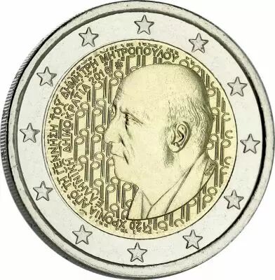 Gr�ce 2 Euros Comm�mo. GRECE 2016 - Dimitri Mitropoulos