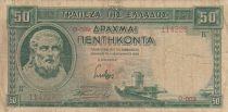 Grèce 50 Drachms Hesiode - 1939 - P.TB