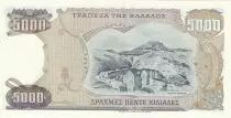 Gr&egrave;ce 5000 Drachmes 1984 - Theodoros Kolokotronis