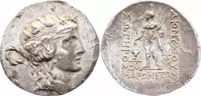 Grecia (Tracia) Tetradrachm, Thasos, Dionysos & Herakles (168 - 148 BC )