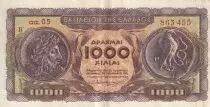 Grecia 1000 - Zeus, coin - Lion - P.326b