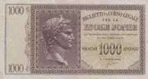 Grecia 1000 Drachmai Caesar head - Isole Jonie - VF - P.M.17 - 2nd ex