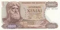 Grecia 1000 Drachmes 1970 - Zeus