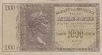 Grecia 1000 Drachmes Caesar - Isole Jonie - 1941 - VF - P. M.17