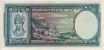 Grecia 1000 Drachms - Young lady - Temple - 1939 - Serial A.088 - XF to AU - P.110
