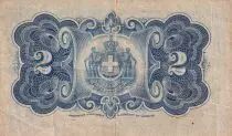 Grecia 2 Drachmai - Hermes & Athena - Arms - 1917 - Letter M