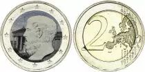 Grecia 2 Euros - Platon - Colorised - 2013