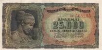 Grecia 25000 Drachms - Woman - Monument - 1943 - Serial BK - XF - P.123