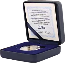 Grecia 50 Years of the Restoration of Democracy - 2 Euro Commemorative Coin. BE 2024