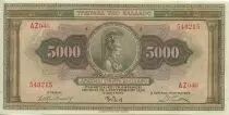 Grecia 5000 Drachms Athena, griffin - 1932